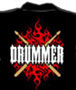 Drummer Tshirt - Flames